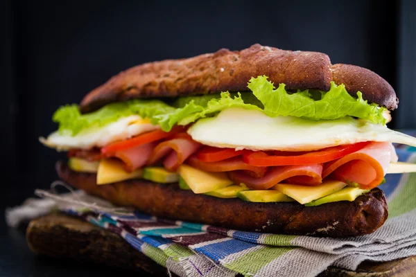 Gran sándwich delicioso — Foto de Stock