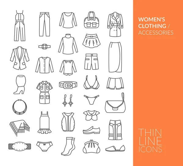 İnce çizgi kutsal kişilerin resmi ile ayarlayın. Kadın giyim ve aksesuarları