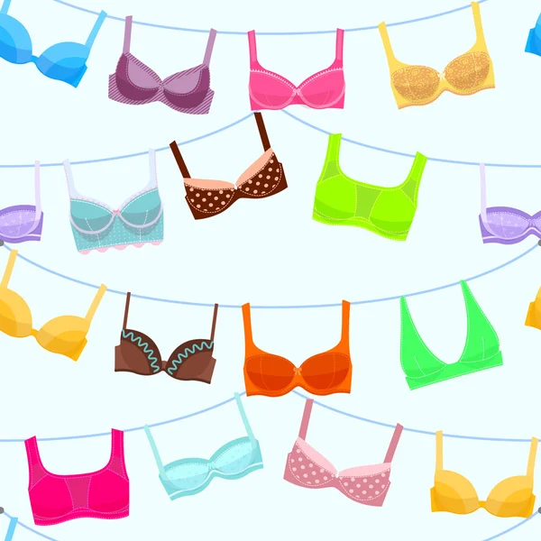 İp asılı kadın iç çamaşırı ile Seamless Modeli