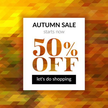 Sonbahar satış arka plan arka plan ile