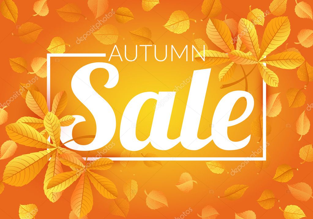 Autumn sale background