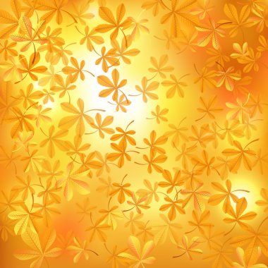 kestane yaprakları ile sonbahar arka plan