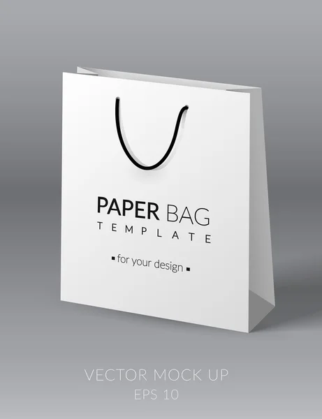 Modelo de saco de papel — Vetor de Stock