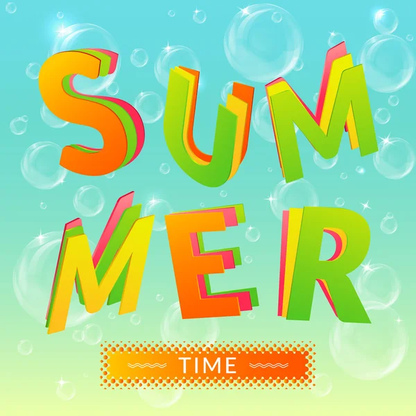 Summer time — Stock Vector