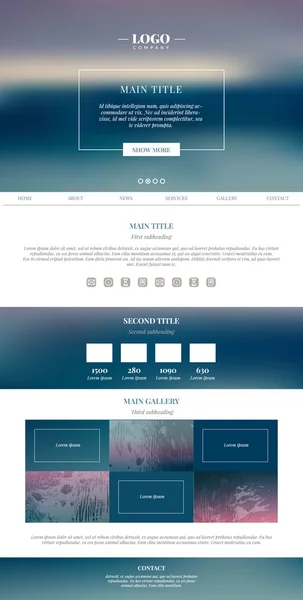 Temiz minimalist açılış sayfası