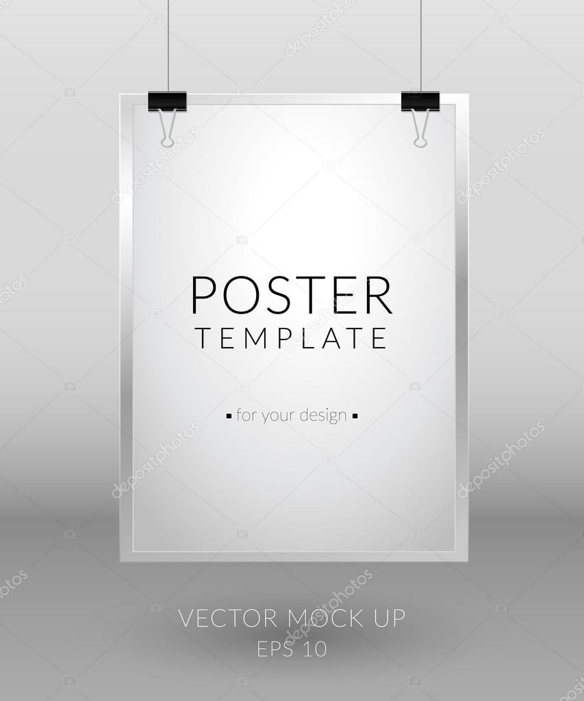 Poster template mock up