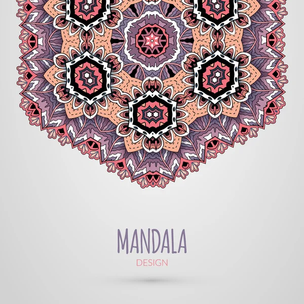 Design mandala coloré — Image vectorielle