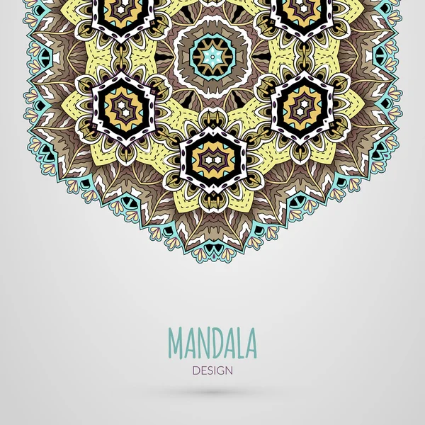 Design mandala coloré — Image vectorielle