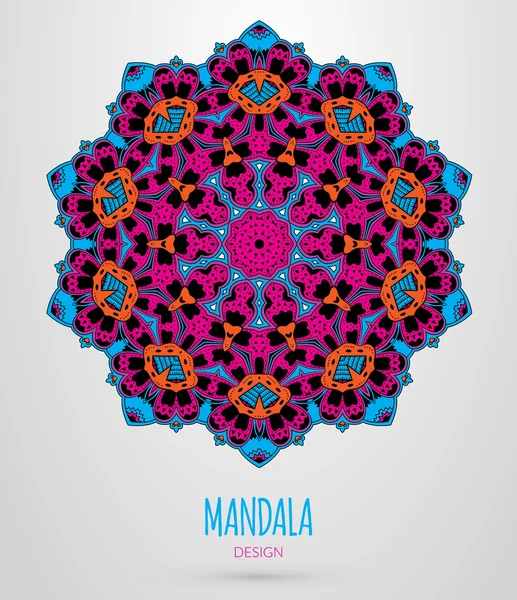 Design mandala coloré — Image vectorielle