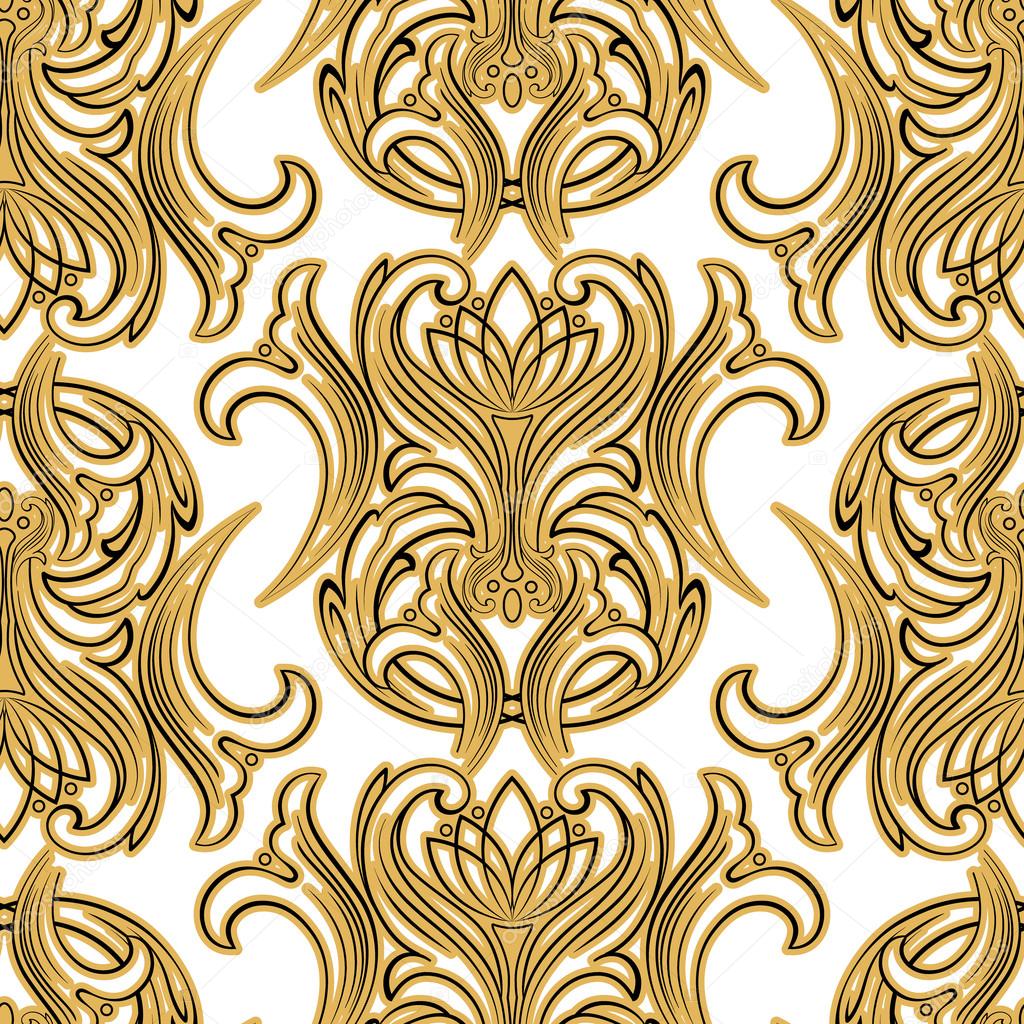 Luxury seamless pattern with decorative ornament