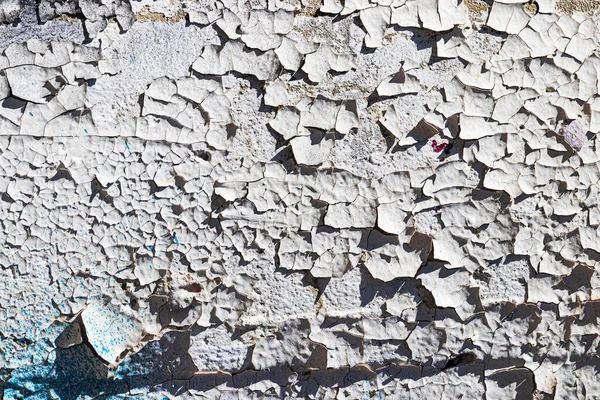 Texture Old White Peeling Paint Concrete Surface Abstract Background Design — Stock Photo, Image