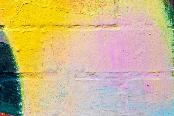 Fragment Colorful Graffiti Painted Brick Wall Abstract Background Design — Stock Photo, Image