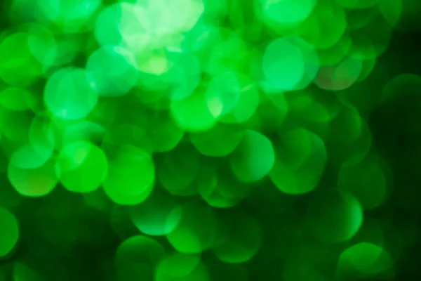 Luci Verdi Sfondo Bokeh Astratto Luci Natale Bokeh — Foto Stock