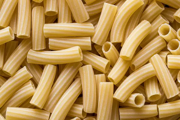 Bovenaanzicht Van Italiaanse Ongekookte Tortiglioni Pasta Voedseltextuur — Stockfoto