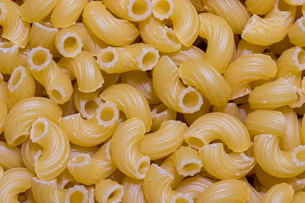 Top View Italian Uncooked Chifferi Pasta Food Texture — Stock Photo, Image