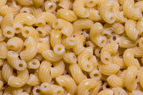 Vue Dessus Des Pâtes Italiennes Mousseline Soie Cuite Texture Alimentaire — Photo