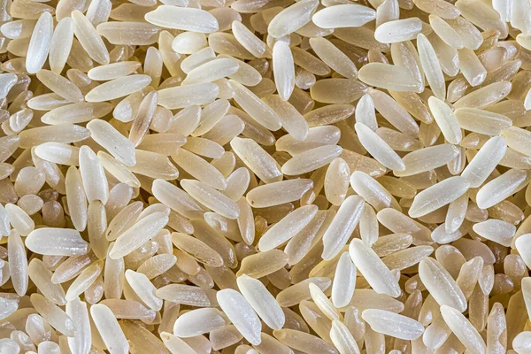 Grãos Arroz Branco Fundo Textura Comida Vegetariana Sem Glúten Saudável — Fotografia de Stock