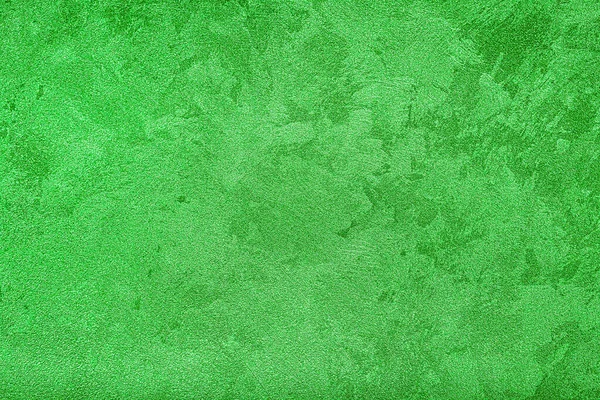 Texture Green Decorative Plaster Concrete Abstract Grunge Background Design — Stock Photo, Image