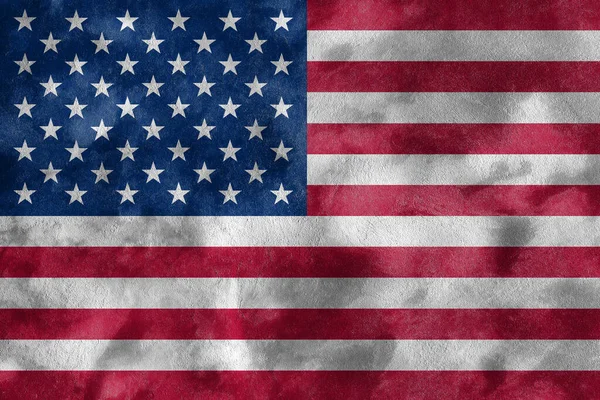 Usa Flag Grunge Concrete Wall Background — Stock Photo, Image