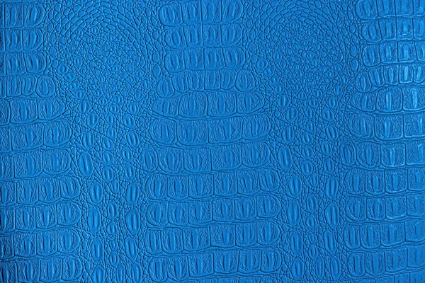 Kék Krokodil Bőr Textúra Tervezés Absztrakt Háttere — Stock Fotó