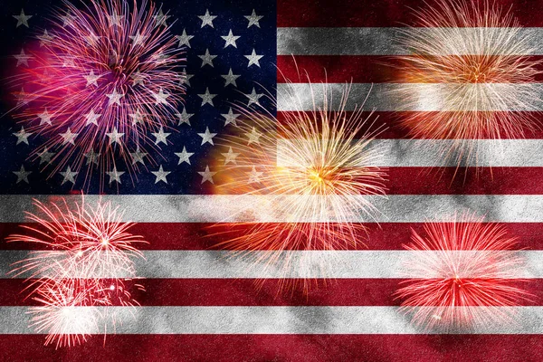 Concetto Celebrare Giorno Dell Indipendenza Negli Stati Uniti America Bandiera — Foto Stock