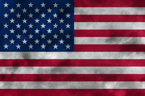 Usa Vlag Grunge Beton Muur Achtergrond — Stockfoto