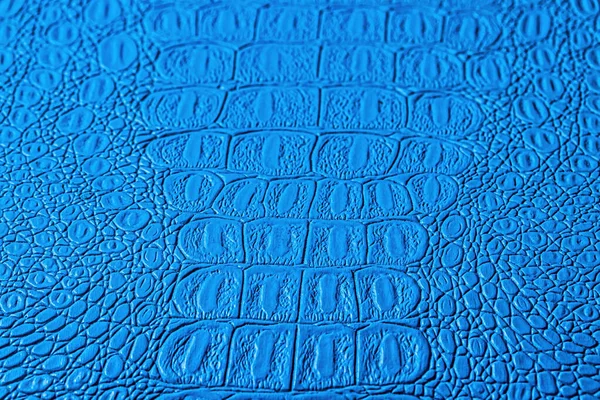 Niebieski Krokodyl Skóry Tekstury Streszczenie Tła Projektu — Zdjęcie stockowe