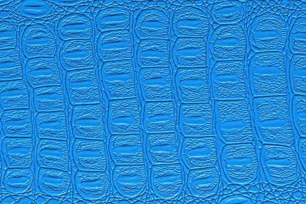 Blaue Textur Aus Krokodilleder Abstrakter Hintergrund Für Design — Stockfoto
