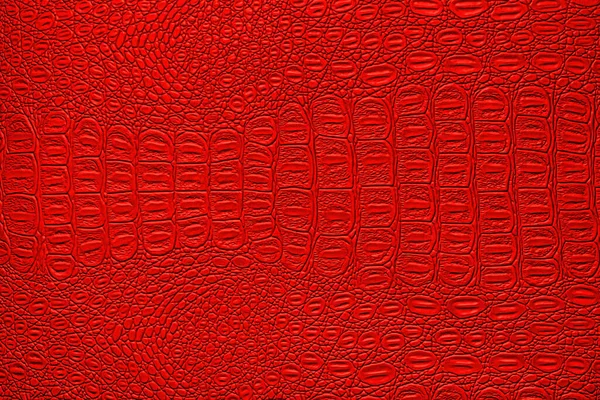 Textura Piel Cocodrilo Rojo Fondo Abstracto Para Diseño —  Fotos de Stock