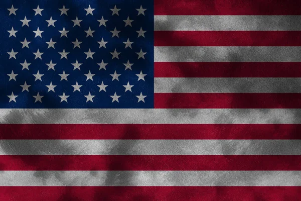 Usa Vlag Grunge Beton Muur Achtergrond — Stockfoto