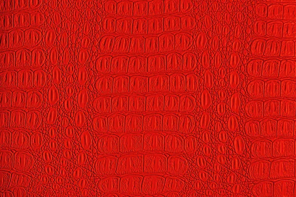 Rote Textur Aus Krokodilleder Abstrakter Hintergrund Für Design — Stockfoto