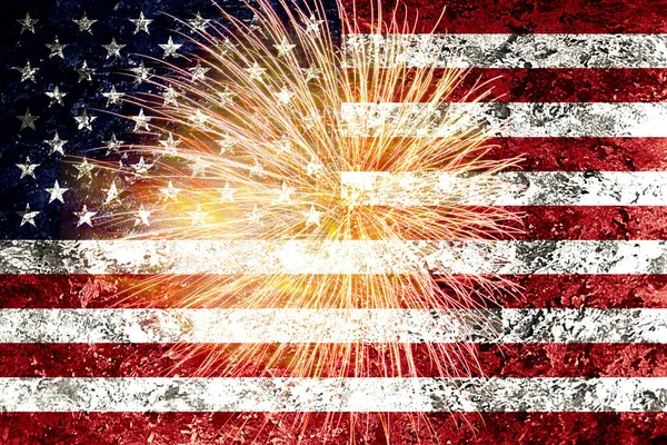 Concetto Celebrare Giorno Dell Indipendenza Negli Stati Uniti America Bandiera — Foto Stock