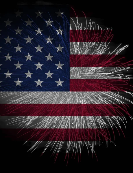 Concept Celebrating Independence Day United States America Usa National Flag — Stock Photo, Image