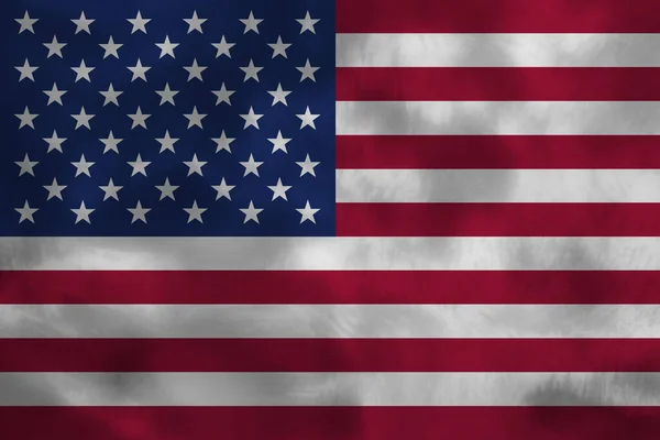 Flaga Usa Tle Grunge Betonowej Ściany — Zdjęcie stockowe