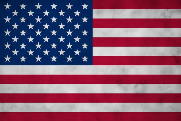 Flaga Usa Tle Grunge Betonowej Ściany — Zdjęcie stockowe
