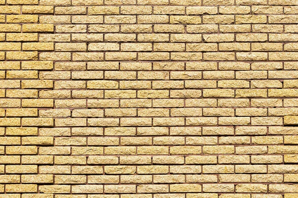 Textura Parede Tijolo Decorativo Amarelo Fundo Abstrato Para Projeto — Fotografia de Stock