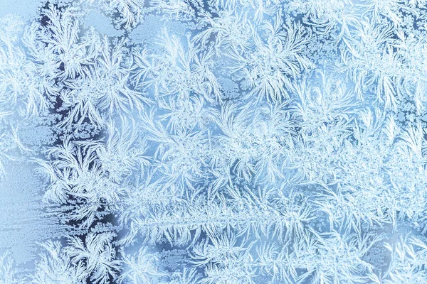 Texture Glass Covered Frost Winter Cold Weather Abstract Natural Background — Stock Photo, Image