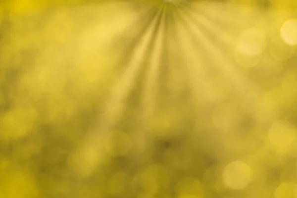 Imagen Borrosa Fondo Bokeh Follaje Amarillo Brillante Rayos Sol Otoño — Foto de Stock