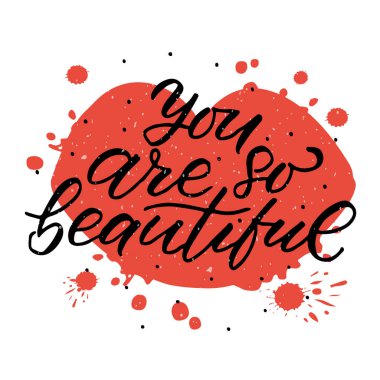 Elle çizilmiş çok güzel sevgililer günü tipografi posterin var. Kartpostal, simge, logo ya da rozet için dokulu arka planda romantik alıntılar. Sevgililer Günü vektör klasik yazı stili. Aşk