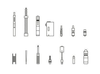 Vaping anahat Icon set