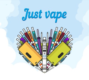 Buharlaştırıcı ve vaping aksesuarları bir kalp formu 