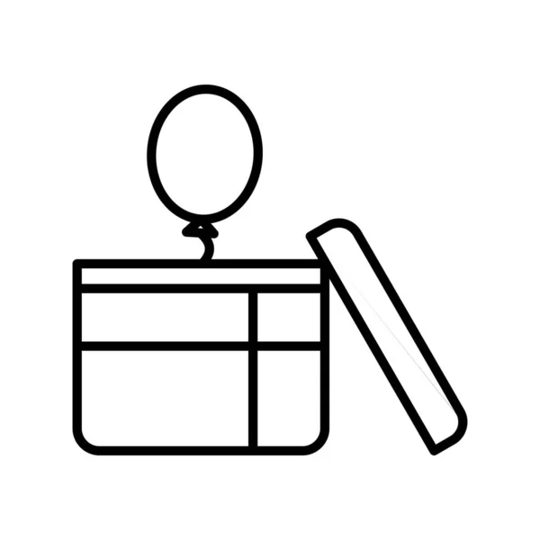 礼品盒线性矢量图标设计 — 图库矢量图片