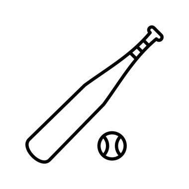 Beyzbol Vektör Satırı Simge Tasarımı