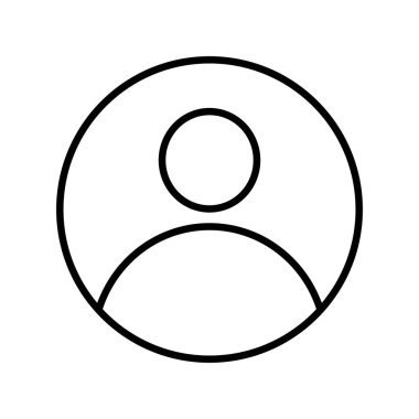 Kullanıcı Doğrusal Vektör Simgesi Tasarımı