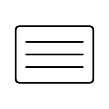 Hamburger Doğrusal Vektör Simgesi Tasarımı