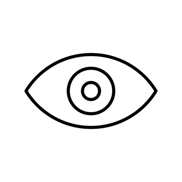 Design Ícones Vetoriais Lineares Olhos — Vetor de Stock