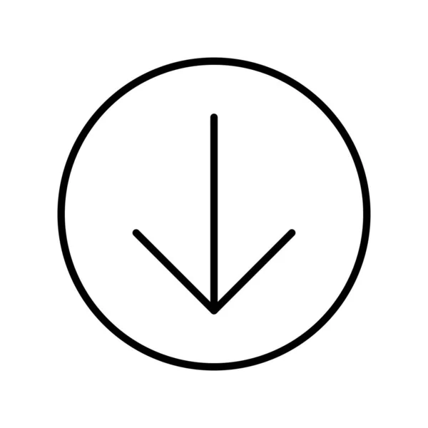 Arrow Linear Vector Icon Design — Stock Vector