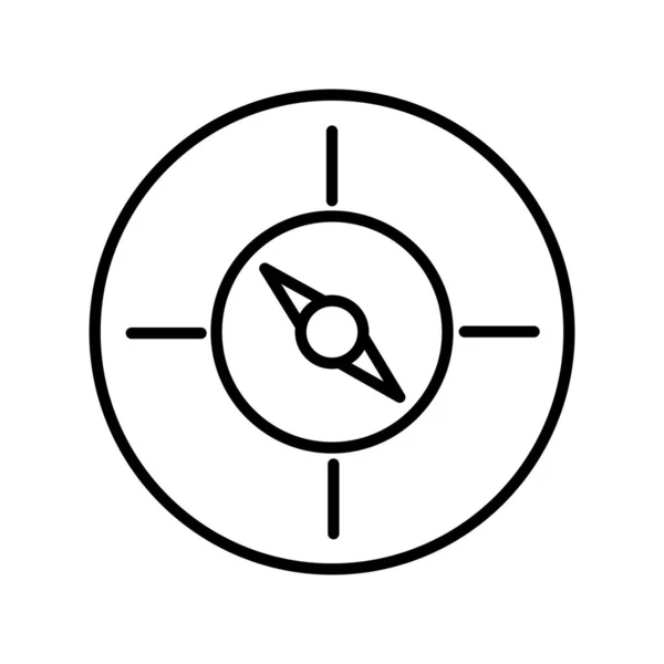 Compass Linear Vector Icon Design — 스톡 벡터