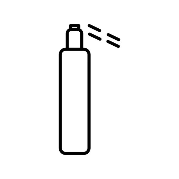 Reiniging Spray Vector Line Pictogram Ontwerp — Stockvector