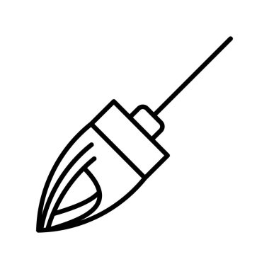 Süpür Vektör Satır Simgesi Tasarımı